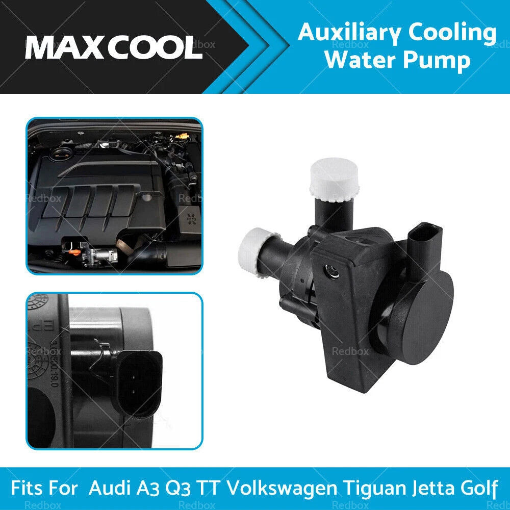 Auxiliary Cooling Water Pump 1K0965561J for Audi A3 Q3 TT VW Jetta Golf (2006–2020)