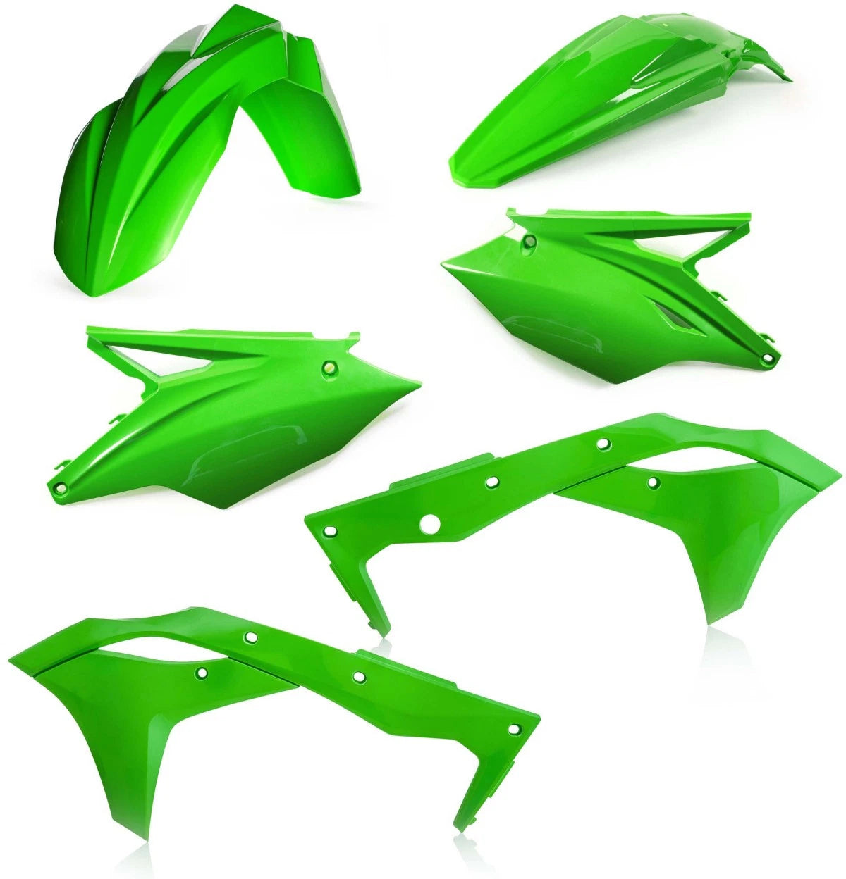 Acerbis Plastic Body Kit for Kawasaki KX250F (2018–2020) Offroad Green