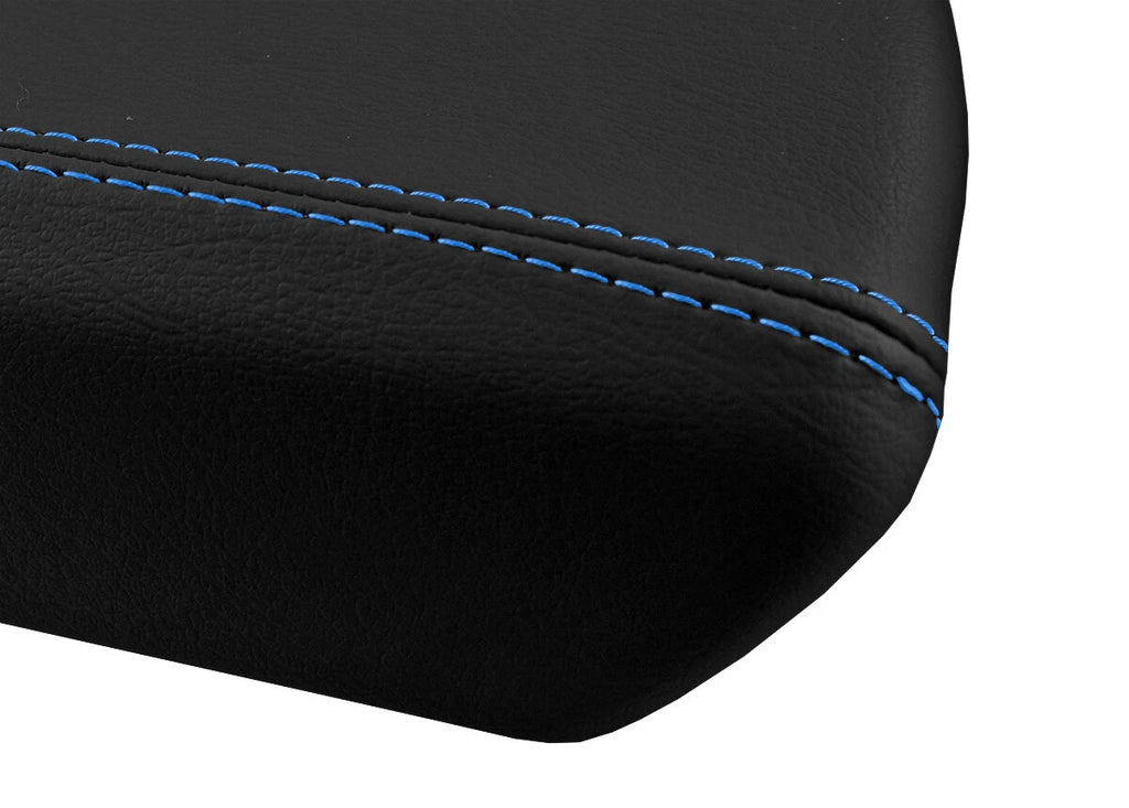 Console Lid Pull Over Cover for Hyundai Sonata (2015–2019) Blue Stitch