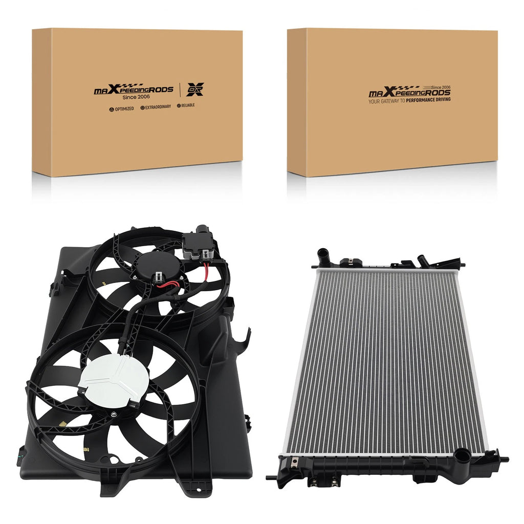 Radiator and Coolant Fan for Ford Edge Lincoln MKX (2007-2015)