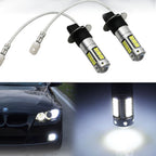 2X H3 LED Bulbs for Fog Lights (Fits Various Models)