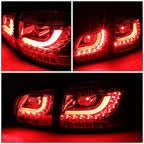 LED Tail Brake Light Stop Lamp Smoked for VW Golf Hatchback (2010–2014)