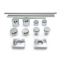 Chrome Fork Axle Caps for Kawasaki ZX14 ZX14R (2006–2009)