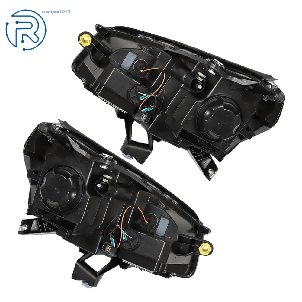 Set of 2 Black Housing LED Headlights for GMC Acadia (2013-2016)