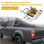 Lock Latch Striker Hardware Kit for Weather Guard Truck Box 7731 (2010–2023)