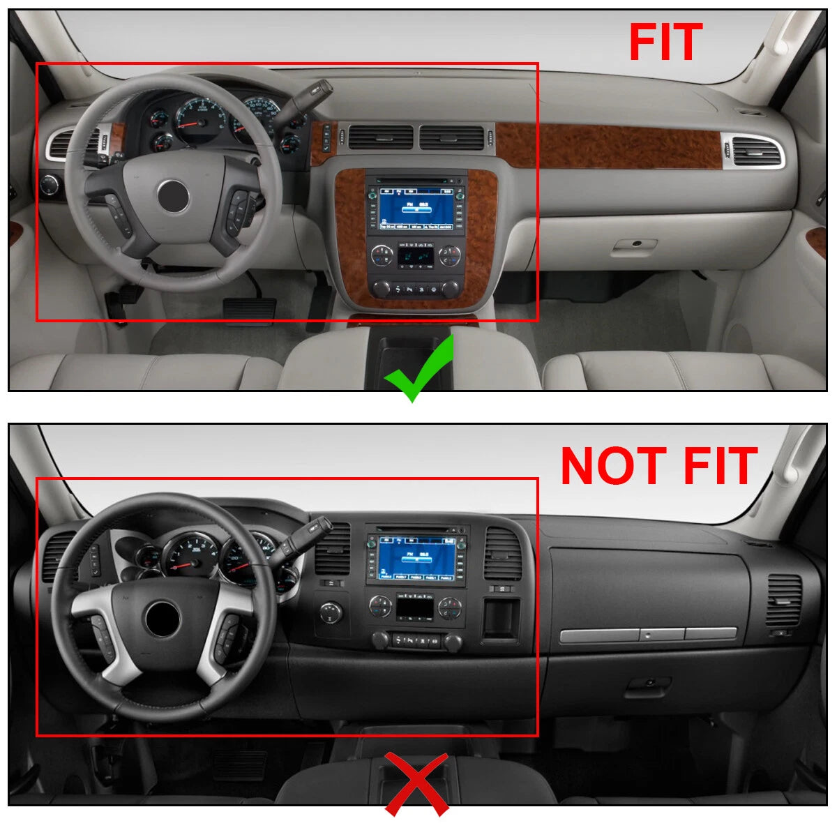 ABS Dash Cover Cap for Chevrolet Avalanche/Sierra (2007-2014) Black