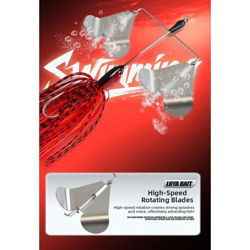 15cm Spinnerbait 24g Skirted Hook for Bass Pike Musky Snakehead