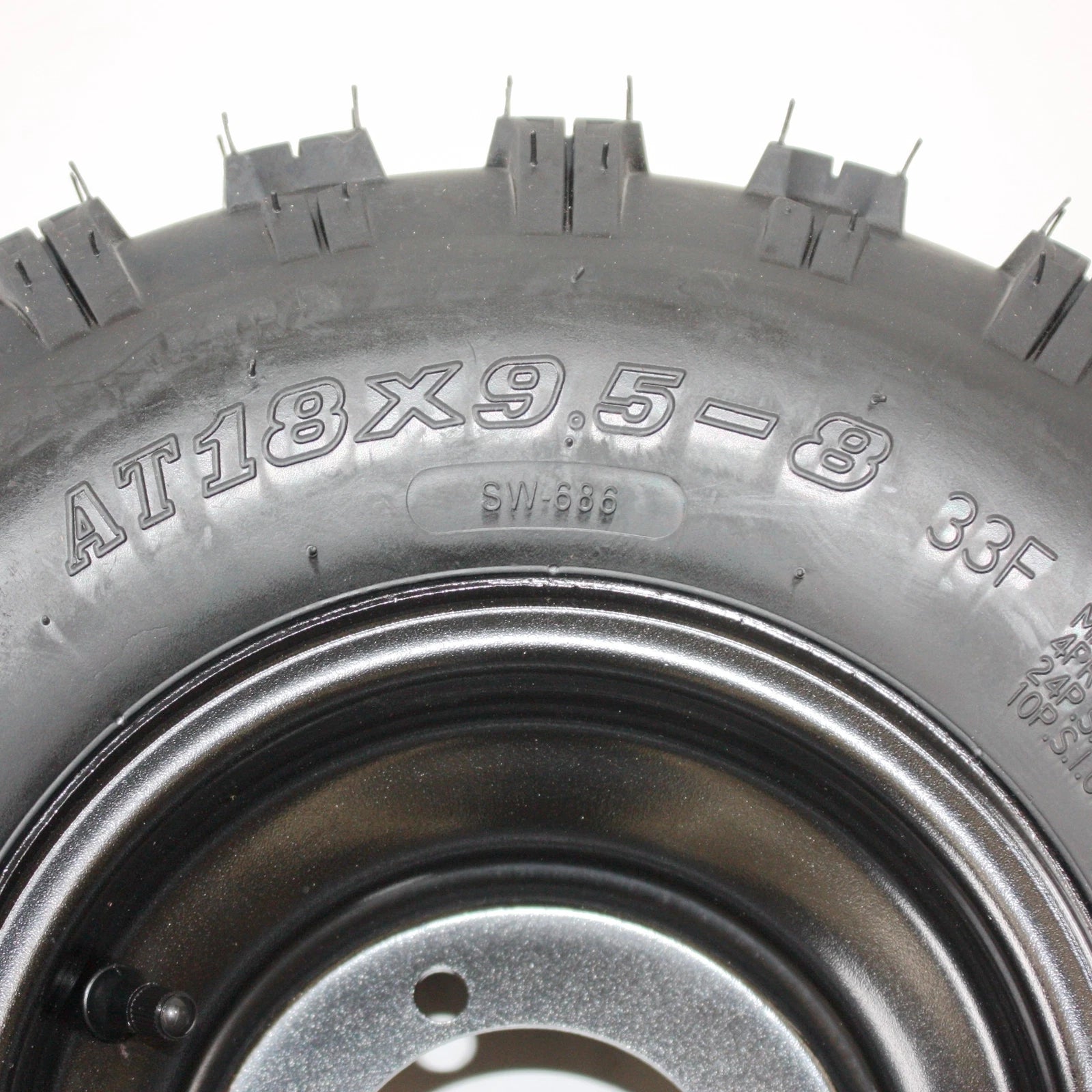 2X 18X9.50-8 Rear Wheel Rim Tire for 150cc Quad Dirt Bike ATV Buggy