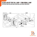 Clear Lens Set Turn Signal Bumper Light Tail Rear Lamp for Toyota Hilux (88-96)