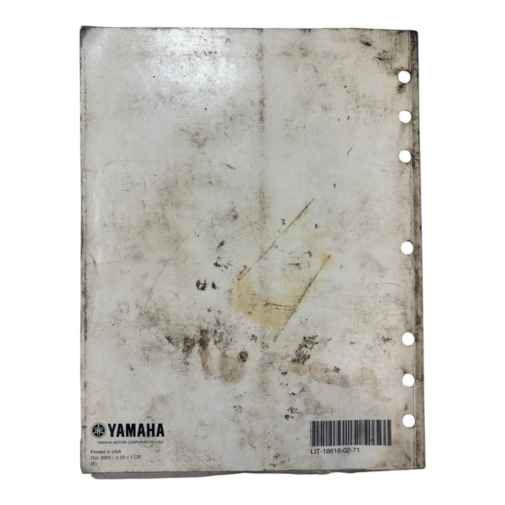 Service Manual for Yamaha F115C, LF115C (2003) - LIT-18616-02-71