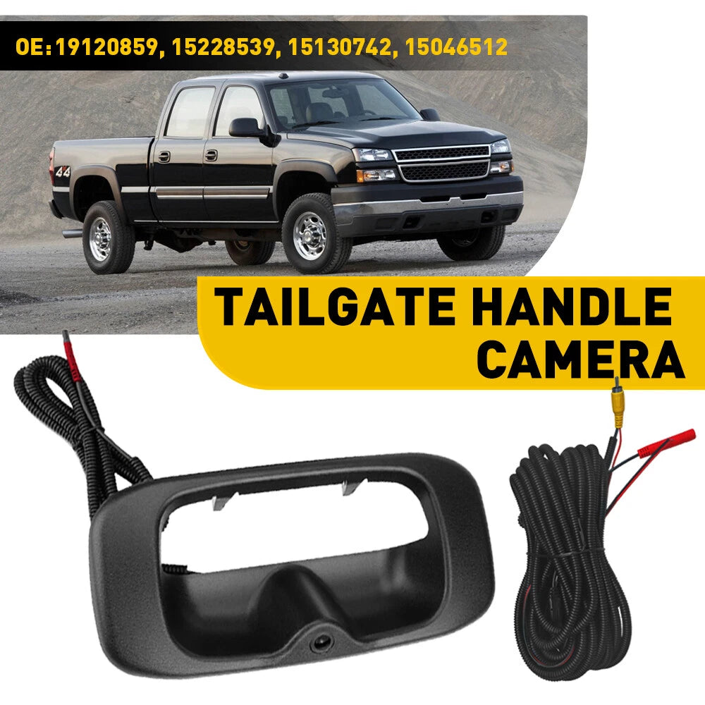 Tailgate Backup Reverse Handle Camera for Chevy Silverado (1999–2006)