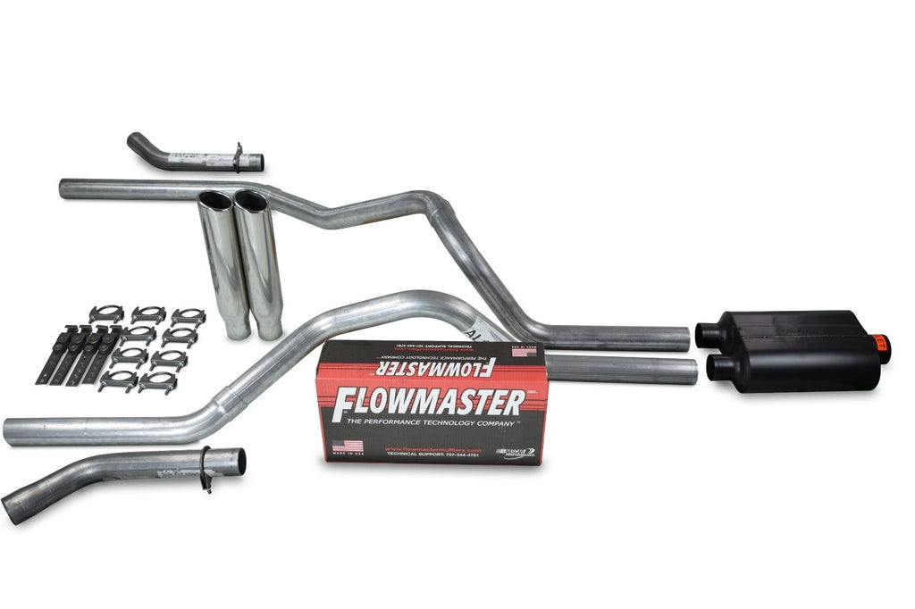 2.5" Dual Exhaust Kit for Chevy GMC 1500 (2015–2018) Flowmaster Super 40
