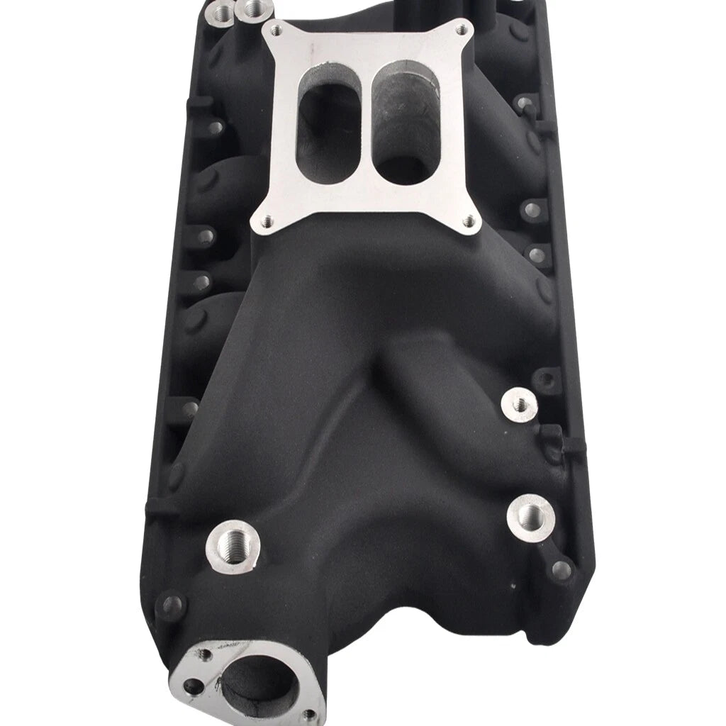Aluminum Carb Intake Manifold for Ford Windsor V8 351W (1962–1996) Black