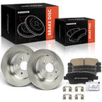 Rear Disc Brake Rotors & Ceramic Pads for Hyundai Genesis (2010–2016)