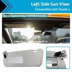 Left Side Sun Visor for Mazda 3 Hatchback (2010–2013) BBM2-69-320C-75