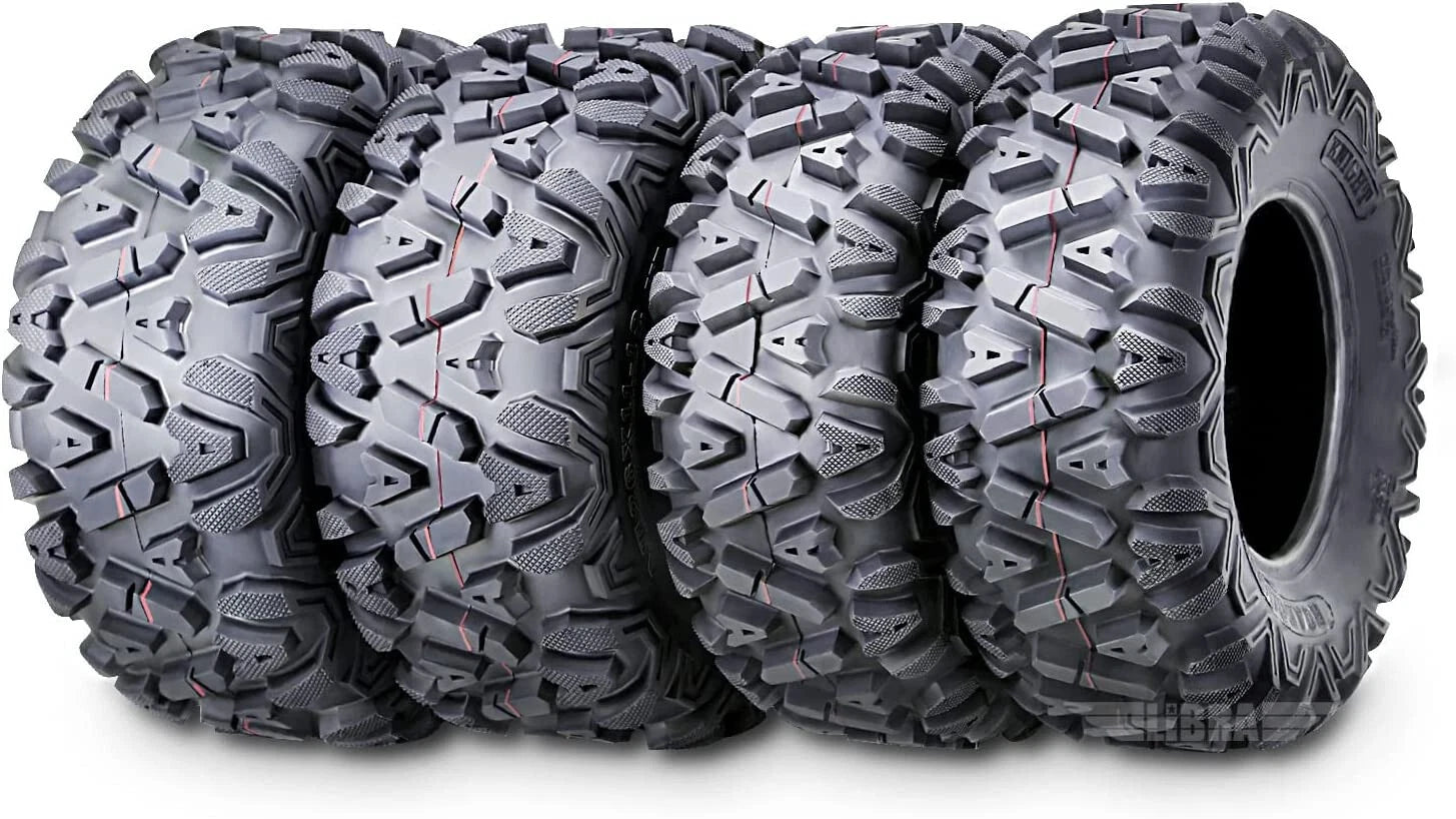 Set of 4 UTV Mud ATV Tires 26x9-12 26x12-12 6PR