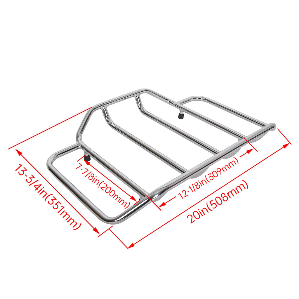 Luggage Trunk Backrest Mount Rack for Harley Touring Road Glide (1997–2008)