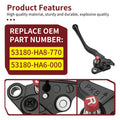 Left Hand Rear Brake Lever Parking Lock for Honda Rancher 420 TRX420 (2007–2014)
