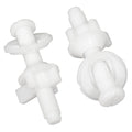 Toilet Seat Repair Kit Hinges Bolts Screws for Bathroom (Universal Fit)