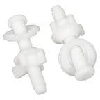 Toilet Seat Repair Kit Hinges Bolts Screws for Bathroom (Universal Fit)