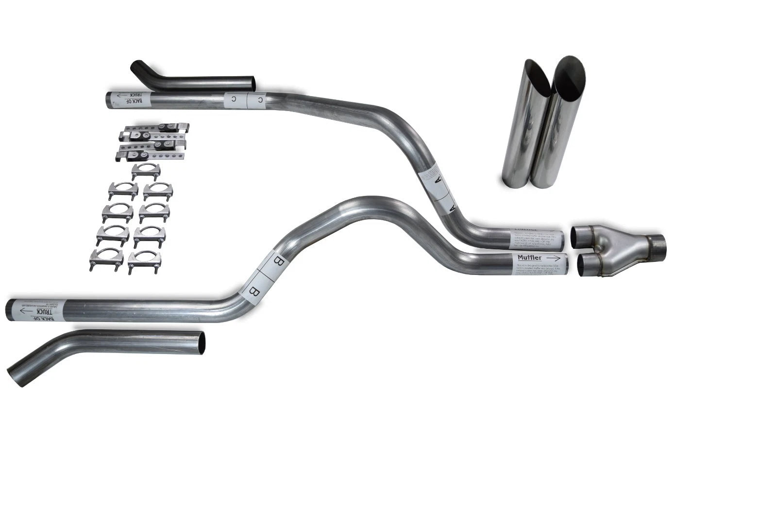 2.5" Dual Exhaust Kit Y Pipe for Dodge Dakota (1997–2005)