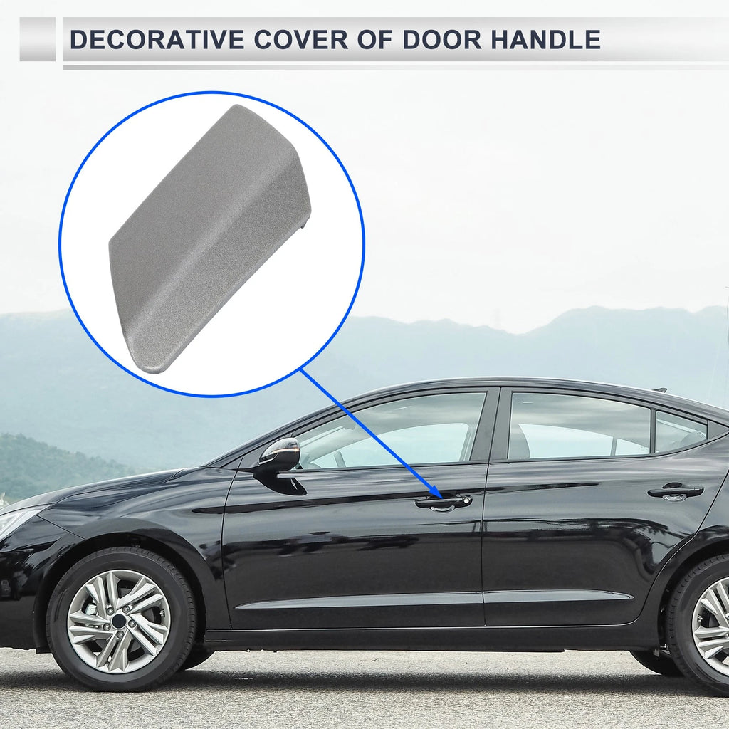 Front Left Door Knob Cover for BMW 7-Series G11 (2017–2022) No. 51217474681 Silver Tone