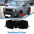 Dashboard Cover Mat for Toyota Sienna (2021–2024) Sun Protector Black Red