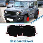 Dashboard Cover Mat for Toyota Sienna (2021–2024) Sun Protector Black Red
