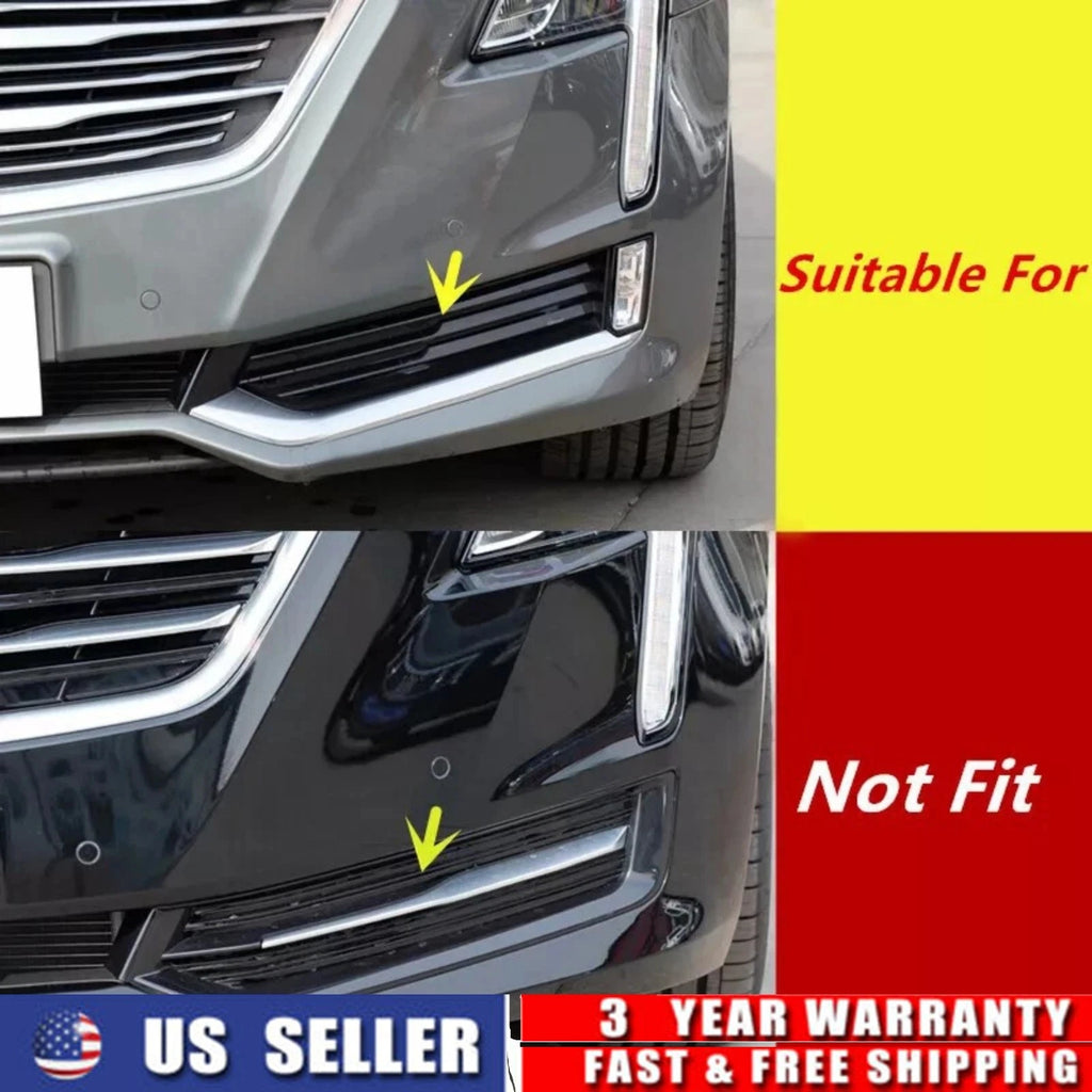 Left Lower Side Front Bumper Grill for Cadillac CT6 (2016–2018) Chrome