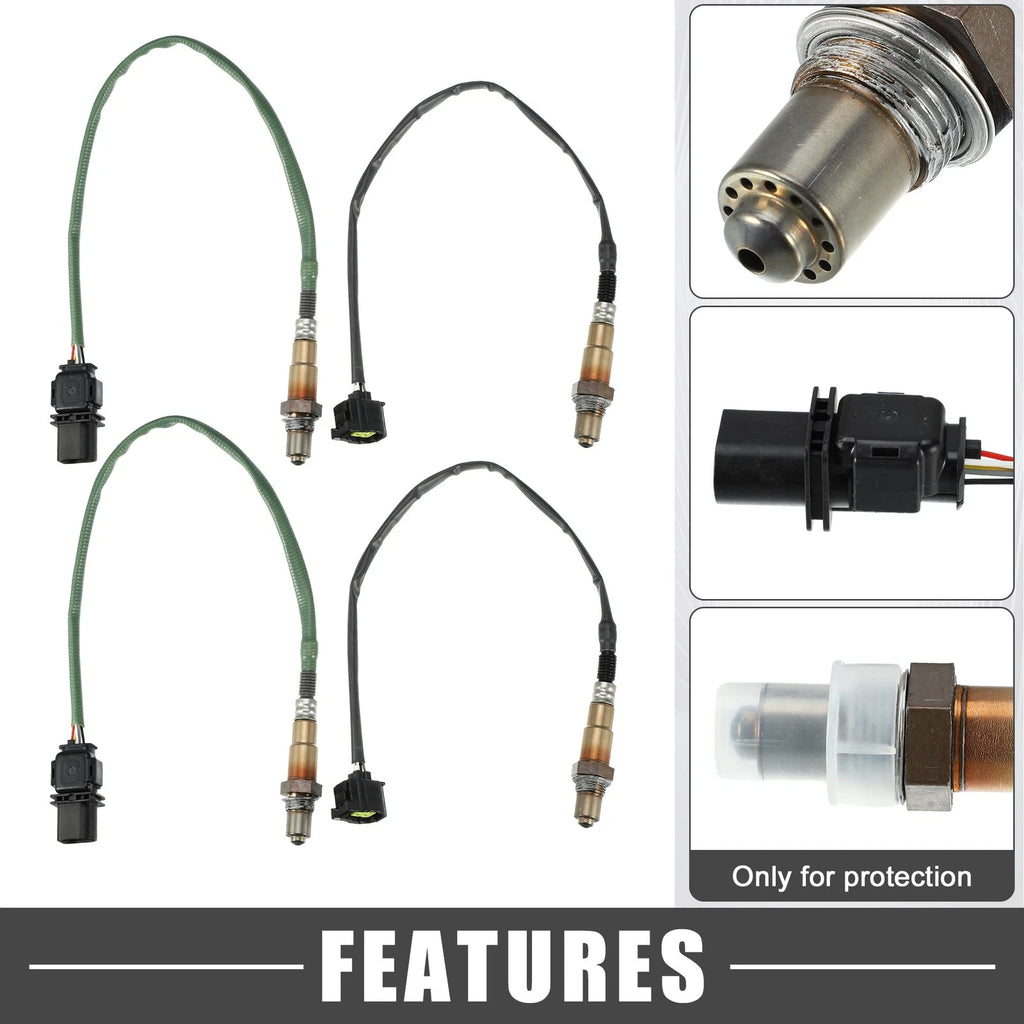 Set of 4 O2 Oxygen Sensors for Mercedes-Benz GL450 (2007–2012) V8 4.7L