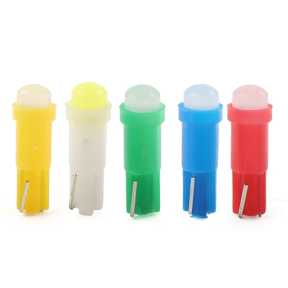Set of 2 T5 1 SMD LED Dashboard Gauge Bulbs for
