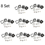 Set of 8 Carburetor Diaphragm Repair Kit for ZAMA C1U C1Q RB-47