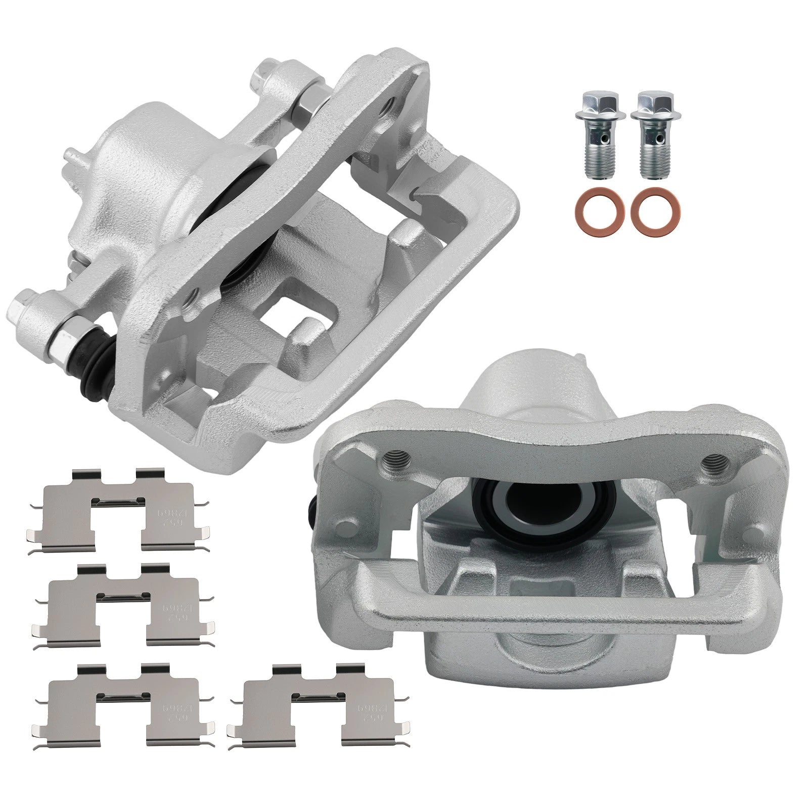 Rear Disc Brake Calipers Set for Hyundai Tucson (2005–2009) w/Bracket