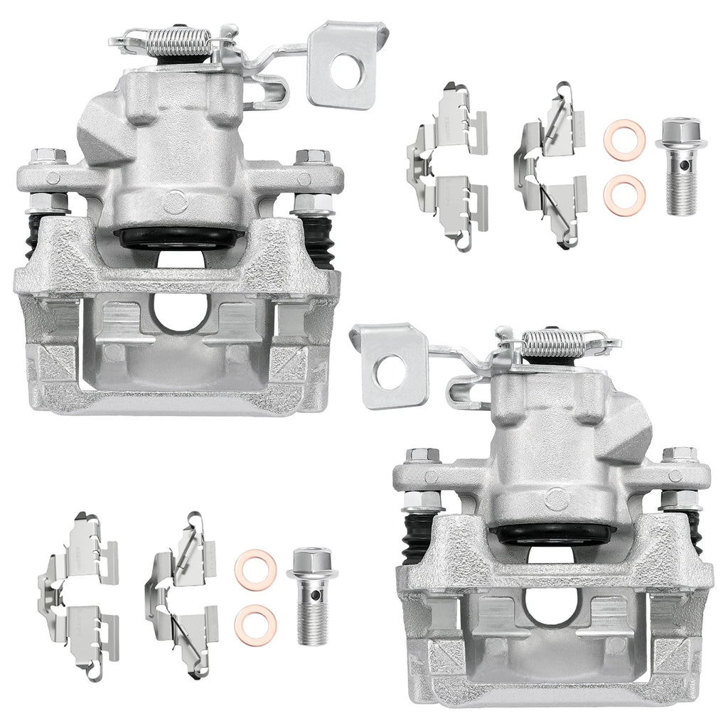 Rear Left Right Disc Brake Calipers w/ Brackets for Scion xB 2008–2015 2.4L