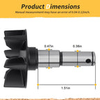 Water Pump Impeller Shaft 17491-28C10 for Suzuki RM250 RMX250 (1989–1998)