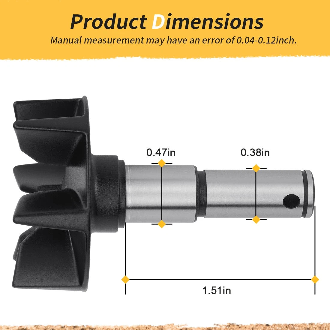 Water Pump Impeller Shaft 17491-28C10 for Suzuki RM250 RMX250 (1989–1998)