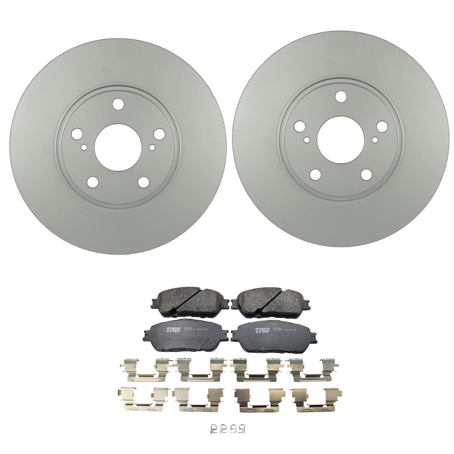 Set of 2 Bosch QuietCast Front Rotors & TRW Pro Ceramic Pads for ES300 (1992–2001)