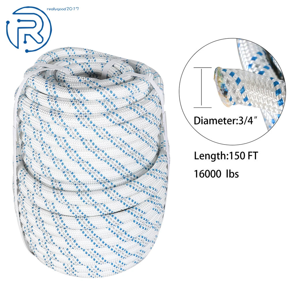 Braided Polyester Rigging Rope for Various Applications (150')