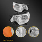 2X Chrome Headlight Assembly for Toyota Tacoma (2012–2015)