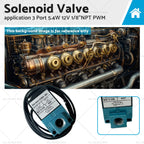 Solenoid Valve 3 Port 5.4W 12V for BMW X3 X5 Z4 (2007–2016)