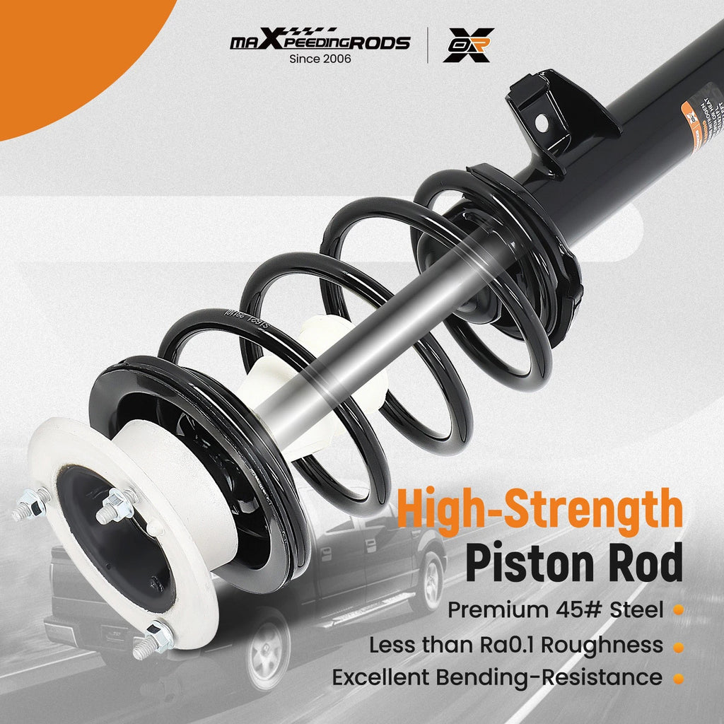 Set of 2 Rear Front Struts w/ Coil Springs Sway Bar for BMW 135i 08-11 325i 06