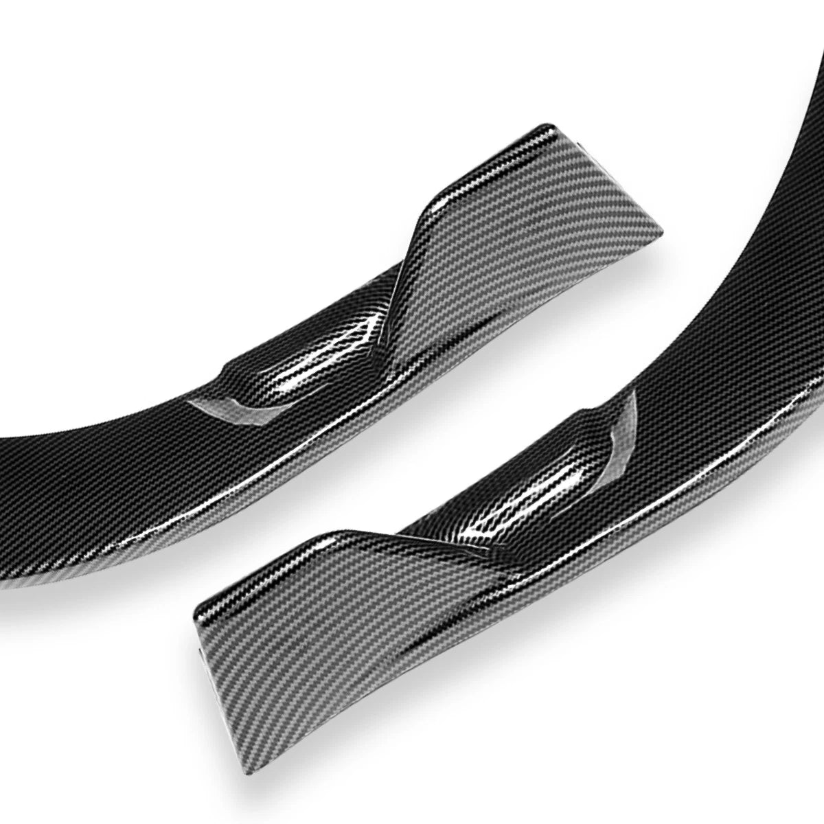 3Pcs Front Bumper Lip Splitter for Lexus ES300H ES350 (2016–2018) Carbon Look