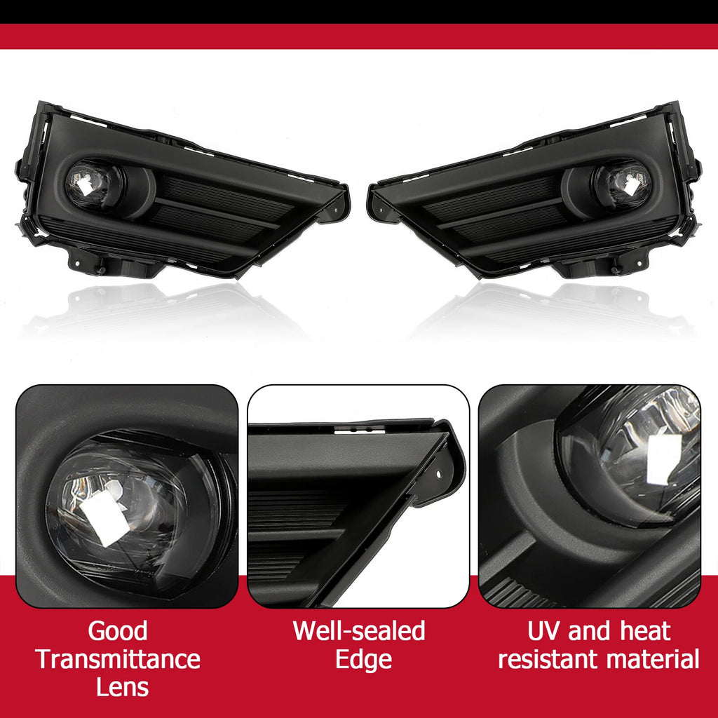LED Bumper Fog Lights with Bezel Switch Wiring for Honda CR-V (2020–2022)