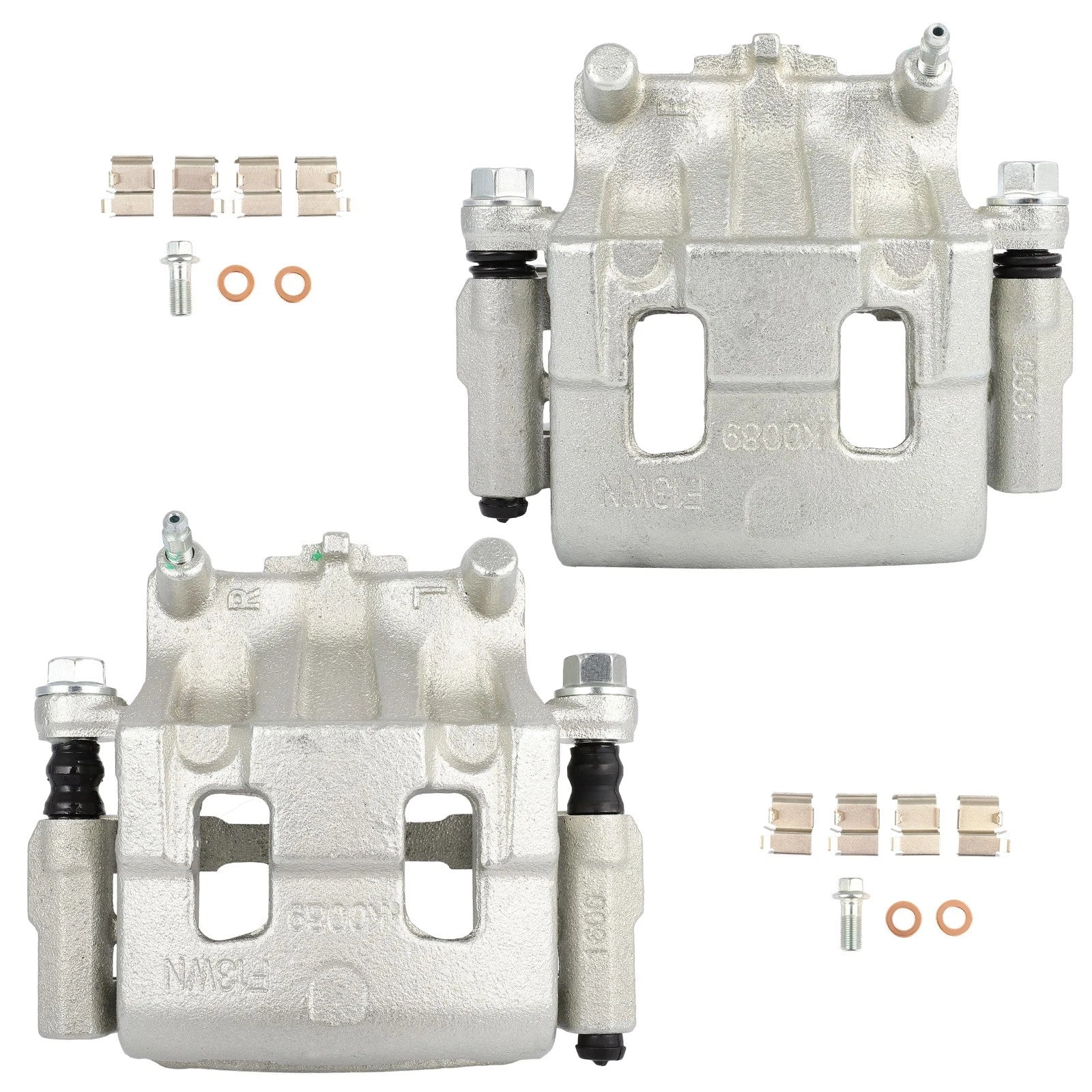Set of 2 Front Brake Calipers with Bracket for Mazda CX-7 (2007–2012)