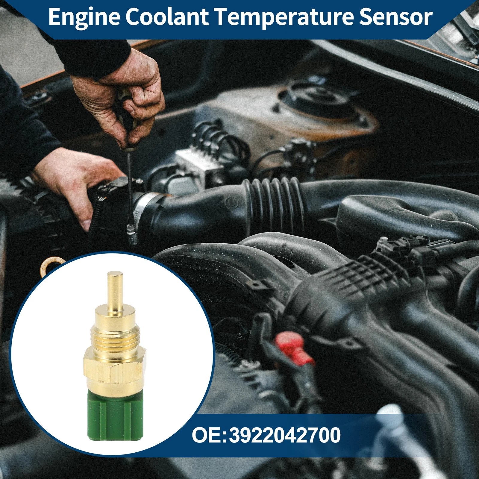 Engine Coolant Temperature Sensor No. 3922042700 for Hyundai H200 (2002–2006)