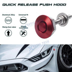 Red Quick Release Hood Bonnet Pins for 2X (2008-2012)