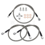 3X Front Brake Lines Kit for Arctic Cat ATV 400 DVX (2004) #3406-044 #3406-117
