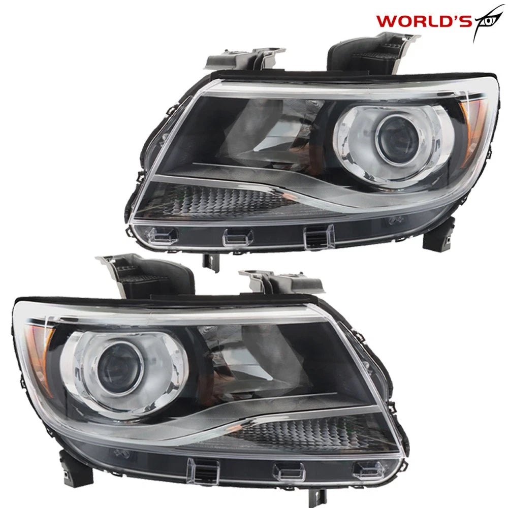 Headlight Halogen Clear Lens for Chevy Colorado LT/Z71/ZR2 (2015–2021)