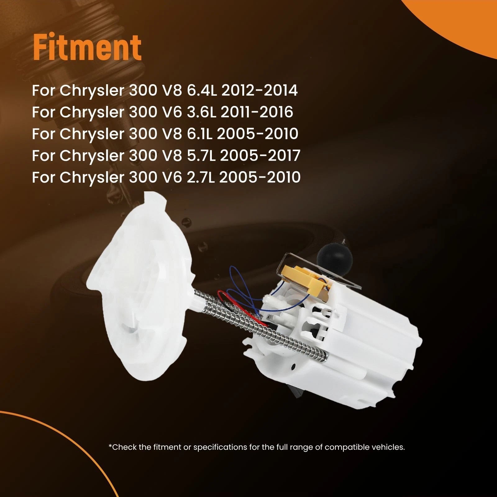 Electric Fuel Pump Module for Chrysler 300 Dodge Charger (2005–2016)