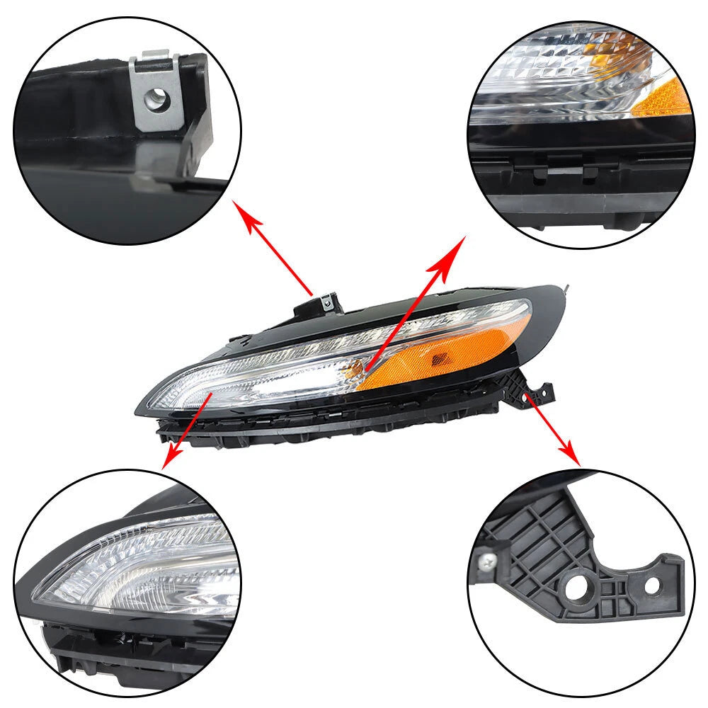 LED DRL Headlight for Jeep Cherokee (2014–2018) Driver Side